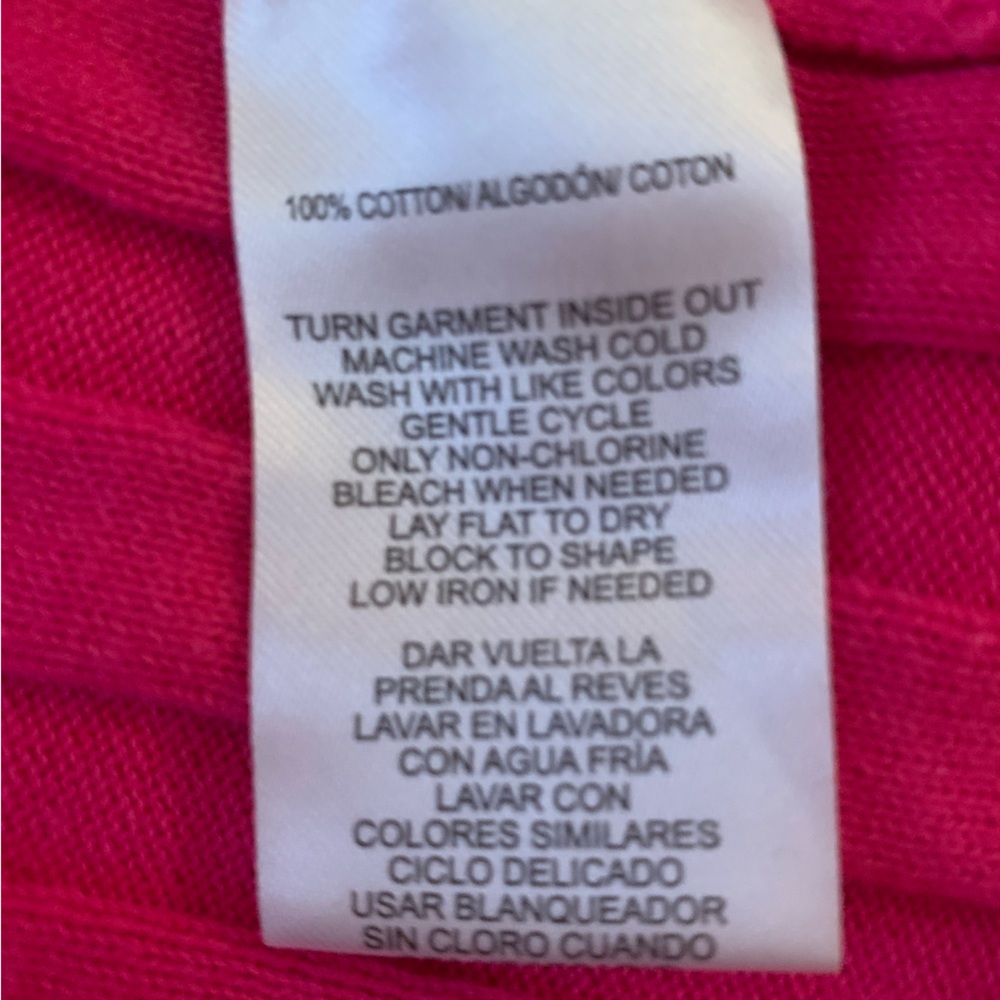 ❤️CALVIN KLEIN HOT PINK BUTTON DOWN CARDIGAN❤️EXCELLENT CONDITION! - Picture 7 of 10